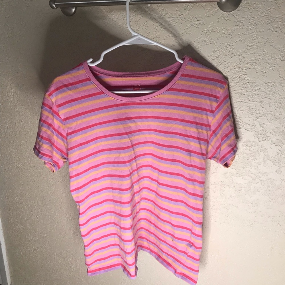 Pink Striped Tshirt